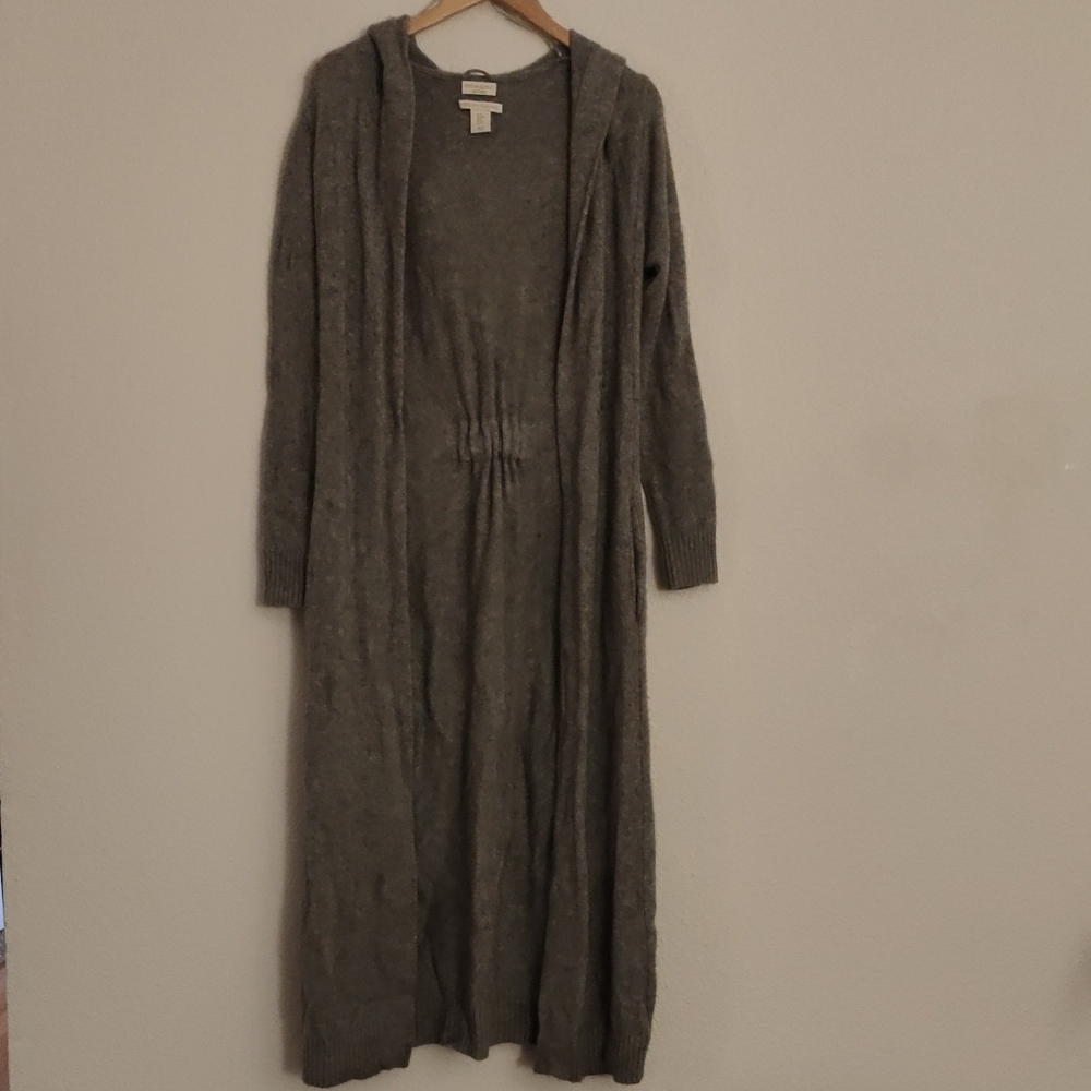 Cynthia Rowley Cashmere Sweater Jacket Gray Medium